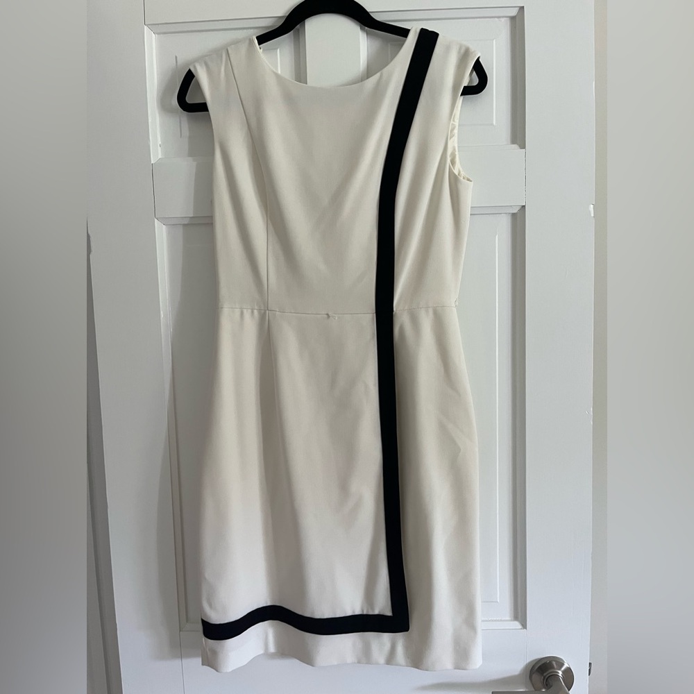 Calvin Klein White and Black Dress